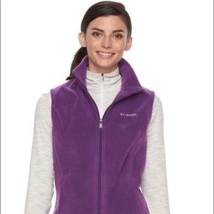 NWT Perfect Purple Columbia Fleece Vest Size Small